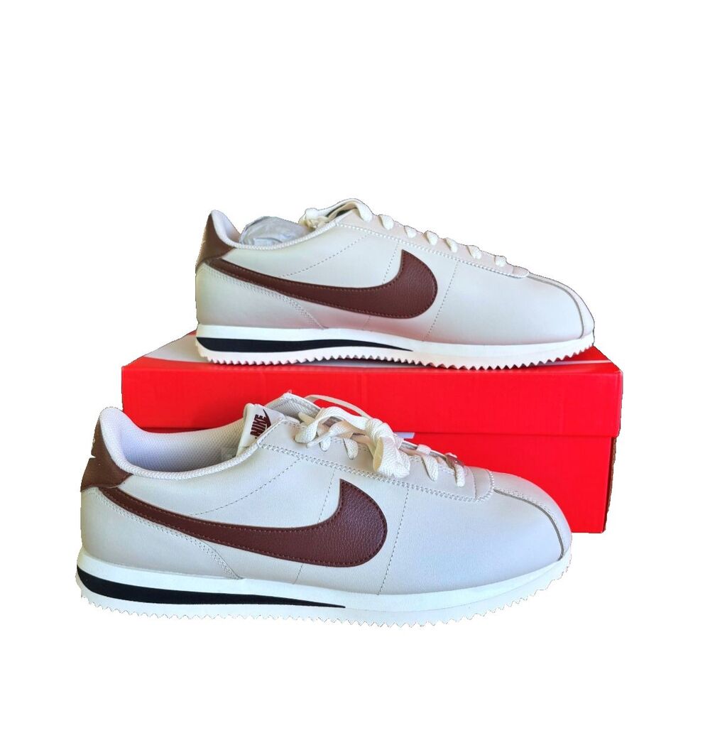 Nike Cortez Men's Lt Orewood Brown Fauna Brown Leather NIB DM4044-114 Sz 10